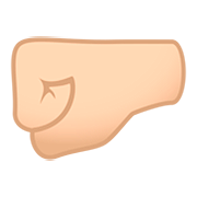 Emoji 🤛🏻 Pugno A Sinistra: Carnagione Chiara su JoyPixels 5.0.