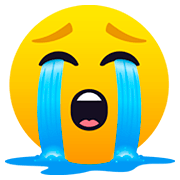 Emoji 😭 Faccina Disperata su JoyPixels 5.0.