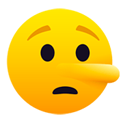 🤥 Emoji lügendes Gesicht JoyPixels 5.0.
