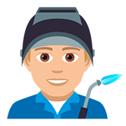 👨🏼‍🏭 Emoji Operario: Tono De Piel Claro Medio en JoyPixels 5.0.