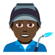 👨🏿‍🏭 Emoji Operario: Tono De Piel Oscuro en JoyPixels 5.0.
