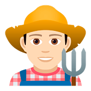 👨🏻‍🌾 Emoji Agricultor: Tono De Piel Claro en JoyPixels 5.0.