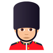 💂🏼‍♂️ Emoji Guarda Homem: Pele Morena Clara na JoyPixels 5.0.