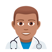 👨🏽‍⚕️ Emoji Profesional Sanitario Hombre: Tono De Piel Medio en JoyPixels 5.0.