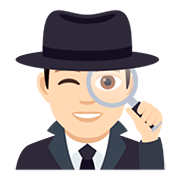 🕵🏻‍♂️ Emoji Detetive Homem: Pele Clara na JoyPixels 5.0.