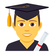 Émoji 👨‍🎓 étudiant sur JoyPixels 5.0.