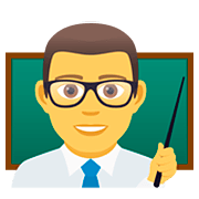 Émoji 👨‍🏫 Enseignant sur JoyPixels 5.0.