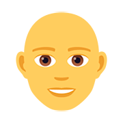 Émoji 👨‍🦲 Homme : Chauve sur JoyPixels 5.0.