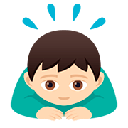 🙇🏻‍♂️ Emoji Homem Fazendo Reverência: Pele Clara na JoyPixels 5.0.