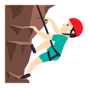 🧗🏻‍♂️ Emoji Hombre Escalando: Tono De Piel Claro en JoyPixels 5.0.