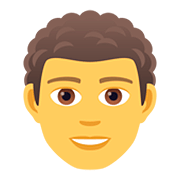 👨‍🦱 Emoji Mann: lockiges Haar JoyPixels 5.0.