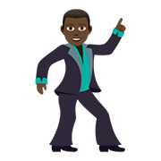 Emoji 🕺🏿 Uomo Che Balla: Carnagione Scura su JoyPixels 5.0.