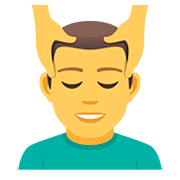 💆‍♂️ Emoji Mann, der eine Kopfmassage bekommt JoyPixels 5.0.