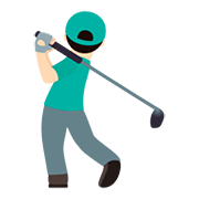 🏌🏻‍♂️ Emoji Golfer: helle Hautfarbe JoyPixels 5.0.