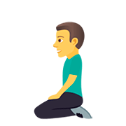 Emoji 🧎‍♂️ Uomo Inginocchiato su JoyPixels 5.0.