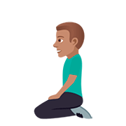 🧎🏽‍♂️ Emoji Hombre De Rodillas: Tono De Piel Medio en JoyPixels 5.0.