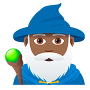 Emoji 🧙🏾‍♂️ Mago Uomo: Carnagione Abbastanza Scura su JoyPixels 5.0.