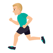Emoji 🏃🏼‍♂️ Uomo Che Corre: Carnagione Abbastanza Chiara su JoyPixels 5.0.