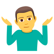 🤷‍♂️ Emoji Homem Dando De Ombros na JoyPixels 5.0.