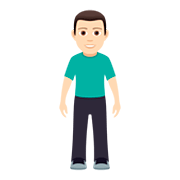 🧍🏻‍♂️ Emoji stehender Mann: helle Hautfarbe JoyPixels 5.0.