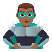 Émoji 🦹🏾‍♂️ Super-vilain Homme : Peau Mate sur JoyPixels 5.0.