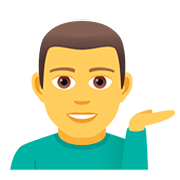 💁‍♂️ Emoji Empleado De Mostrador De Información en JoyPixels 5.0.