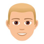 👨🏼 Emoji Mann: mittelhelle Hautfarbe JoyPixels 5.0.