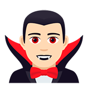 🧛🏻‍♂️ Emoji männlicher Vampir: helle Hautfarbe JoyPixels 5.0.