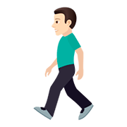 🚶🏻‍♂️ Emoji Hombre Caminando: Tono De Piel Claro en JoyPixels 5.0.