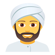 Emoji 👳‍♂️ Uomo Con Turbante su JoyPixels 5.0.