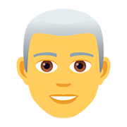 👨‍🦳 Emoji Mann: weißes Haar JoyPixels 5.0.