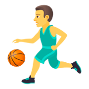 Emoji ⛹️‍♂️ Uomo Che Fa Rimbalzare Una Palla su JoyPixels 5.0.