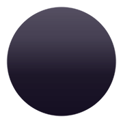 Émoji ⚫ Disque Noir sur JoyPixels 5.0.