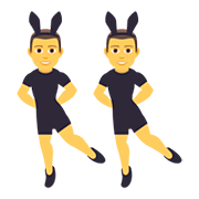 👯‍♂️ Emoji Hombres Con Orejas De Conejo en JoyPixels 5.0.