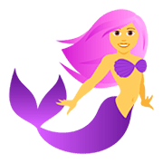 🧜‍♀️ Emoji Meerjungfrau JoyPixels 5.0.