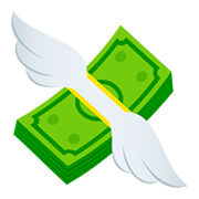 💸 Emoji Geldschein mit Flügeln JoyPixels 5.0.