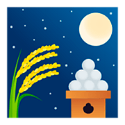 Emoji 🎑 Contemplazione Della Luna su JoyPixels 5.0.