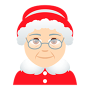 🤶🏻 Emoji Mamá Noel: Tono De Piel Claro en JoyPixels 5.0.
