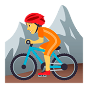 Emoji 🚵 Ciclista Di Mountain Bike su JoyPixels 5.0.