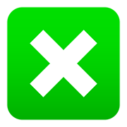 ❎ Emoji Kreuzsymbol im Quadrat JoyPixels 5.0.