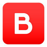 🅱️ Emoji Großbuchstabe B in rotem Quadrat JoyPixels 5.0.