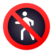 Emoji 🚷 Simbolo Del Divieto Di Transito Pedoni su JoyPixels 5.0.
