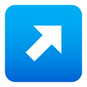 ↗️ Emoji Flecha Hacia La Esquina Superior Derecha en JoyPixels 5.0.