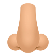Emoji 👃🏼 Naso: Carnagione Abbastanza Chiara su JoyPixels 5.0.
