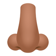 Emoji 👃🏽 Naso: Carnagione Olivastra su JoyPixels 5.0.