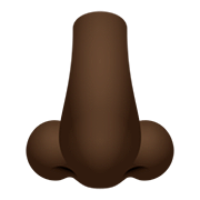 👃🏿 Emoji Nariz: Tono De Piel Oscuro en JoyPixels 5.0.