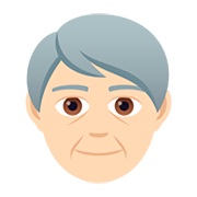 Emoji 🧓🏻 Adulto Anziano: Carnagione Chiara su JoyPixels 5.0.