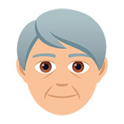 🧓🏼 Emoji älterer Erwachsener: mittelhelle Hautfarbe JoyPixels 5.0.