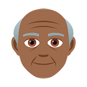 👴🏾 Emoji Homem Idoso: Pele Morena Escura na JoyPixels 5.0.