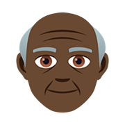 👴🏿 Emoji Homem Idoso: Pele Escura na JoyPixels 5.0.